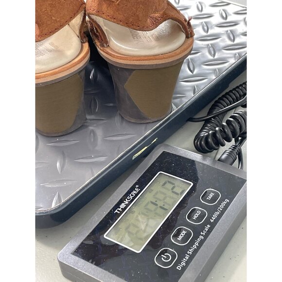 Merrell Sirah Wedge Sandal Size 7 Peep Toe Ankle Buckle Strap Prairie Brown Boho - Picture 7 of 7